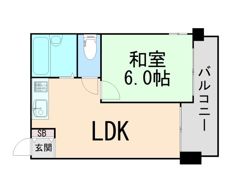 ベルシェ岡本の間取り画像