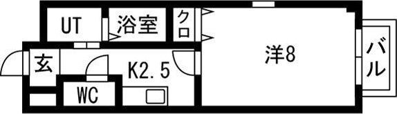 レジデンス美津乃の間取り画像