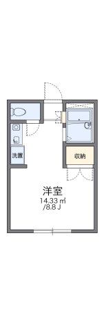 レオパレス中町の間取り画像
