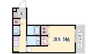 レジデンス富久寿の間取り画像