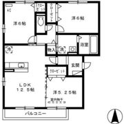 フェリス高柳 A棟の間取り画像