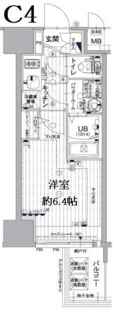 エスリード神戸三宮ヒルズの間取り画像