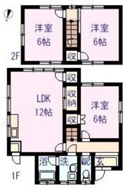 江崎藤原貸家の間取り画像