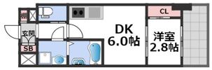 ファーストフィオーレ天王寺の間取り画像