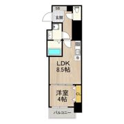 フロンティアコート堺筋本町の間取り画像