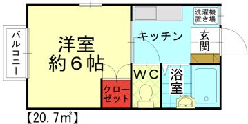 シャトルnanaⅡの間取り画像