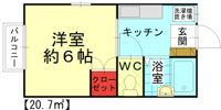 シャトルnanaⅡの間取り画像