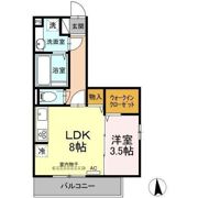 カンパーナ勝山の間取り画像