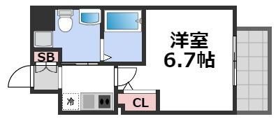 レジディア谷町の間取り画像