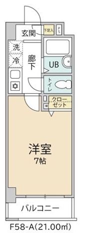 クオーレプロバンス南行徳Ⅱ(F-058)の間取り画像