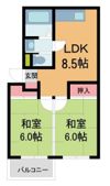 シティハイツ川西の間取り画像