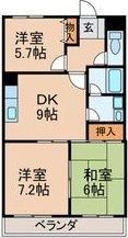パティオ杁ヶ池の間取り画像