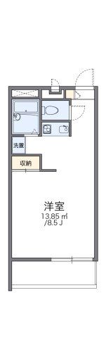 レオパレスネッスル小松の間取り画像