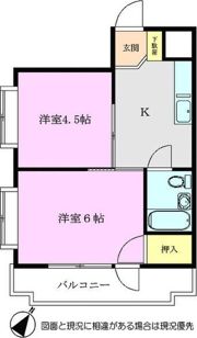 メゾン溝沼の間取り画像