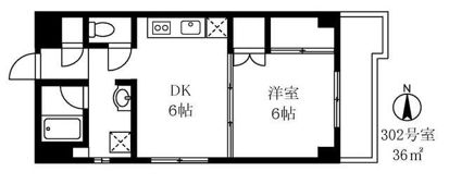 ミラコスタ中野の間取り画像