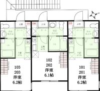 ハーミットクラブハウス石川町KANAテラス2の間取り画像