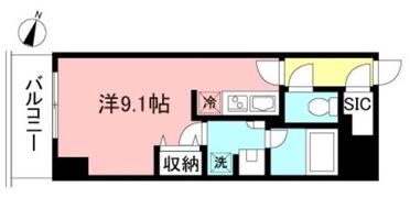 プライムメゾン初台の間取り画像