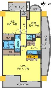 ユニハイム東灘の間取り画像