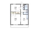 レオパレス鹿子木AREAⅡの間取り画像