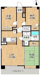 メゾンドール萩の間取り画像