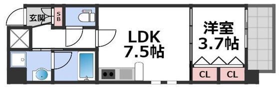 ラルテ天王寺の間取り画像