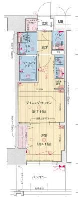 プレサンス神戸セレスティアの間取り画像