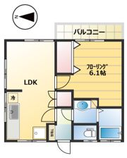 コーポ原井の間取り画像