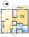 コーポ原井の間取り画像