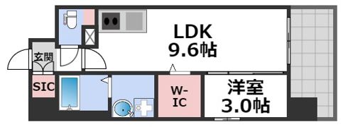リヴェント難波サウスの間取り画像