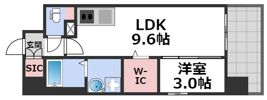 リヴェント難波サウスの間取り画像