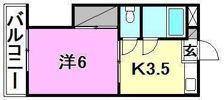 ハイツ岡田の間取り画像