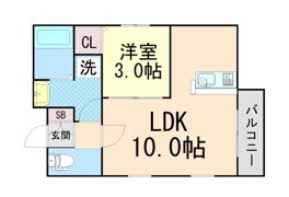 ルッソ豊中蛍池の間取り画像
