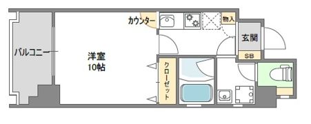 キャナルコート内久宝寺の間取り画像