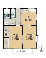 コーポデンエンの間取り画像