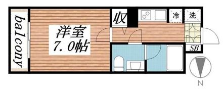 スパシエカステール横浜吉野町の間取り画像