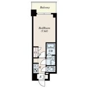 S-RESIDENCE難波大国町dominaの間取り画像