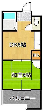 朝日ハイツの間取り画像