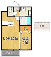 ファープレイス小倉西B棟の間取り画像