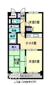 松島フラットの間取り画像