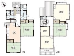 松島貸家の間取り画像