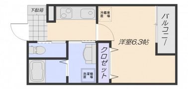 ザキデザインハウス楽々園の間取り画像