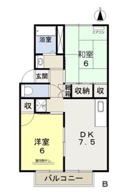 ステラマリス田中 Aの間取り画像