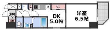 プレサンス江戸堀の間取り画像