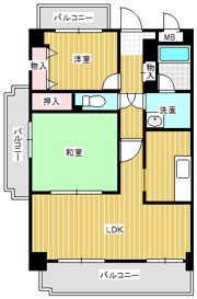 ソレイユあべのの間取り画像