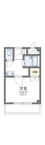 レオパレス花つるみⅡの間取り画像