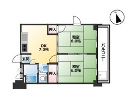 森南コーポの間取り画像