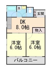 シャルム上野西の間取り画像