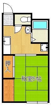 第二天野ハイツの間取り画像