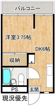 コーポ学園前の間取り画像