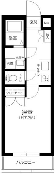 エクセリア荻窪の間取り画像